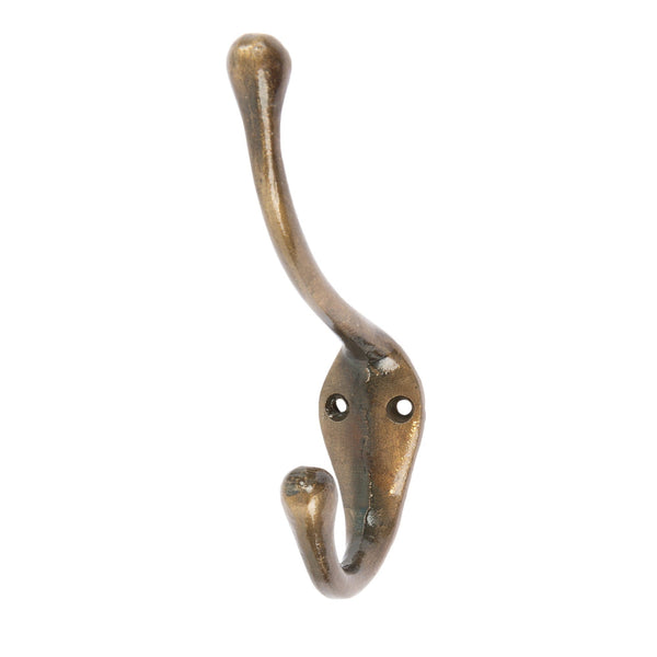 nicola spring 30mm x 140mm Brass Narrow Hat & Coat Hook