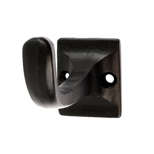 nicola spring 30mm x 45mm Black Square Back Curved Hook