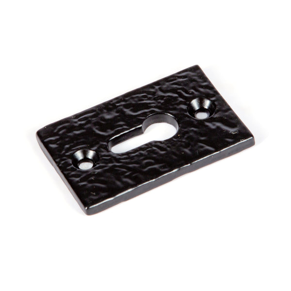 Nicola Spring 30mm X 50mm Black Rectangular Escutcheon Plate