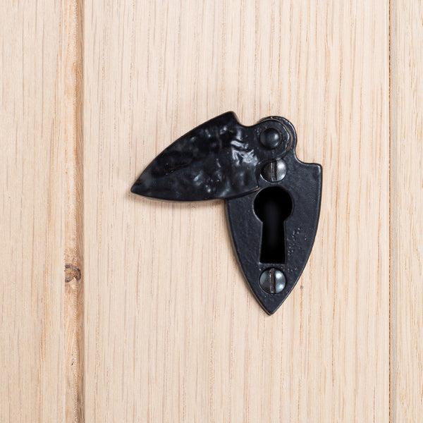 Nicola Spring 30mm X 55mm Black Arrowhead Escutcheon Plate With Cover