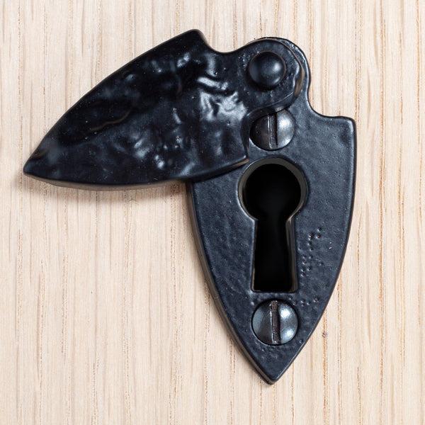 Nicola Spring 30mm X 55mm Black Arrowhead Escutcheon Plate With Cover