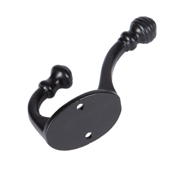 Nicola Spring 30mm X 95mm Black Ball End Hat & Coat Hook