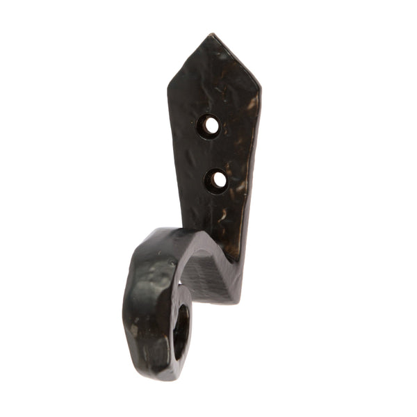 nicola spring 30mm x 95mm Black Hammered Scroll Hook
