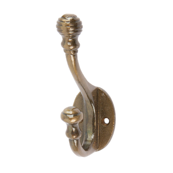 nicola spring 30mm x 95mm Brass Ball End Hat & Coat Hook