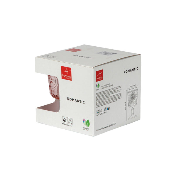 Nicola Spring 320ml Pink Romantic Wine Glasses - Pack Of Four