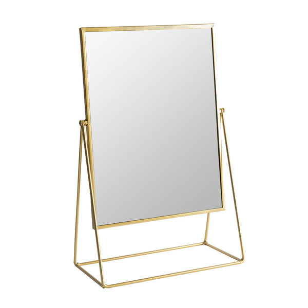 nicola spring 32cm x 50cm Gold Square Dressing Table Mirror