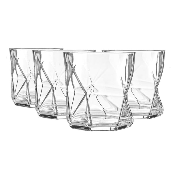 nicola spring 330ml Cassiopea Tumbler Glasses - Pack of Four