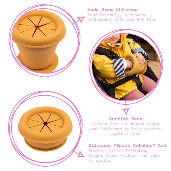 Nicola Spring 330ml Silicone Baby Suction Snack Pot