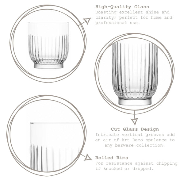 Nicola Spring 330ml Tokyo Whisky Glasses - Pack Of Six