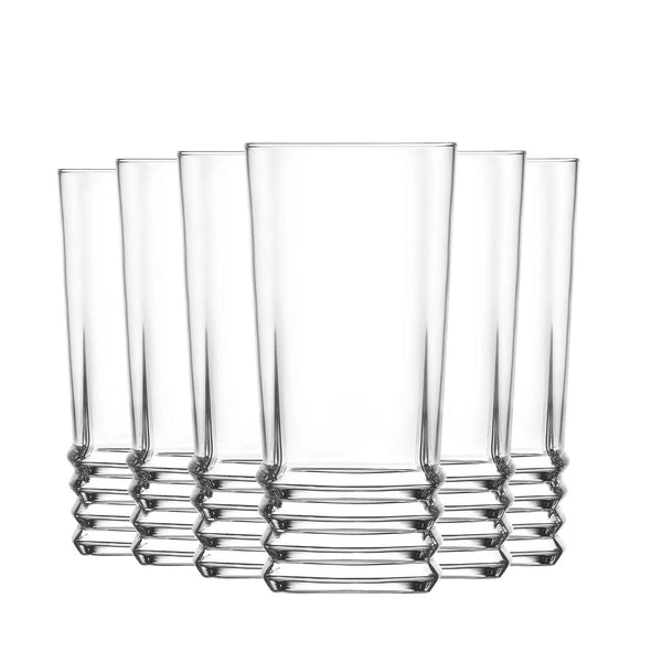nicola spring 335ml Elegan Highball Glasses - Pack of Six