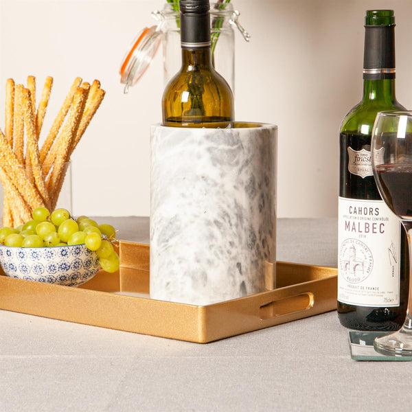 Nicola Spring 34.5cm X 25cm Gold Rectangle Lacquer Tray