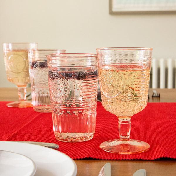 Nicola Spring 340ml Pink Romantic Highball Glasses - Pack Of Four