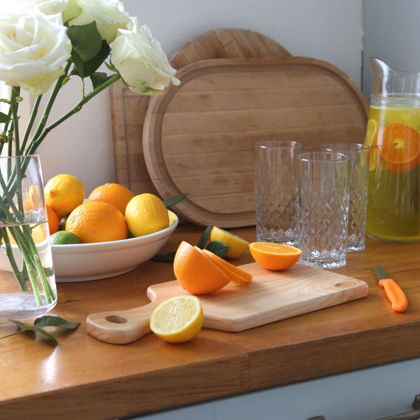 Nicola Spring 34cm X 16cm Wooden Chopping Board With Handle