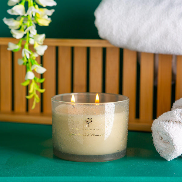 Nicola Spring 350g Double Wick Green Pomelo & Passion Fruit Soy Wax Scented Candle