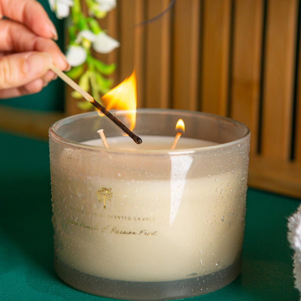 Nicola Spring 350g Double Wick Green Pomelo & Passion Fruit Soy Wax Scented Candle
