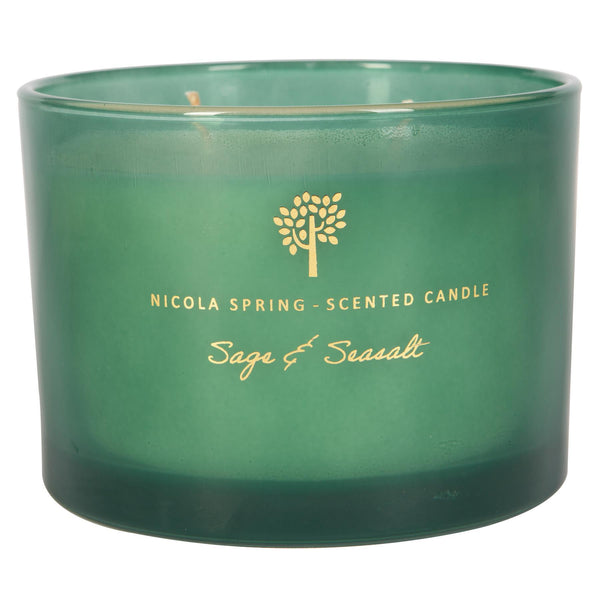 nicola spring 350g Double Wick Sage & Seasalt Soy Wax Scented Candle