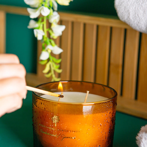 Nicola Spring 350g Double Wick Sandalwood & Jasmine Soy Wax Scented Candle