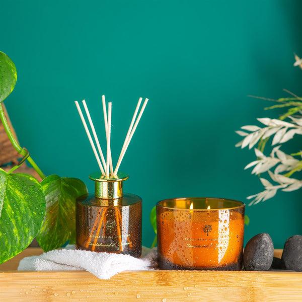 Nicola Spring 350g Double Wick Sandalwood & Jasmine Soy Wax Scented Candle