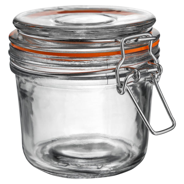 nicola spring 350ml Air tight Classic Air Tight Overnight oats Glass Storage Jar + Four Free Coloured Seals