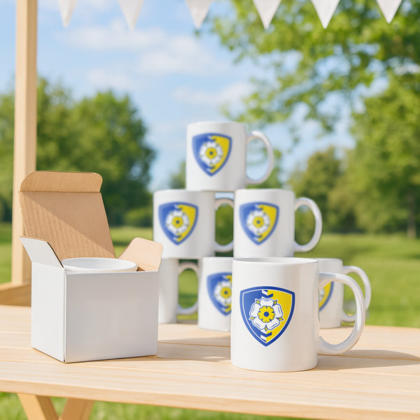 Nicola Spring 350ml Blank Stoneware Sublimation Mugs - White - Pack Of 6