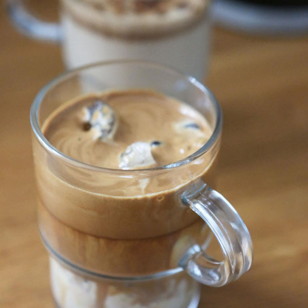 Nicola Spring 350ml Cozy Stacking Glass Coffee Cups - Pack Of Six