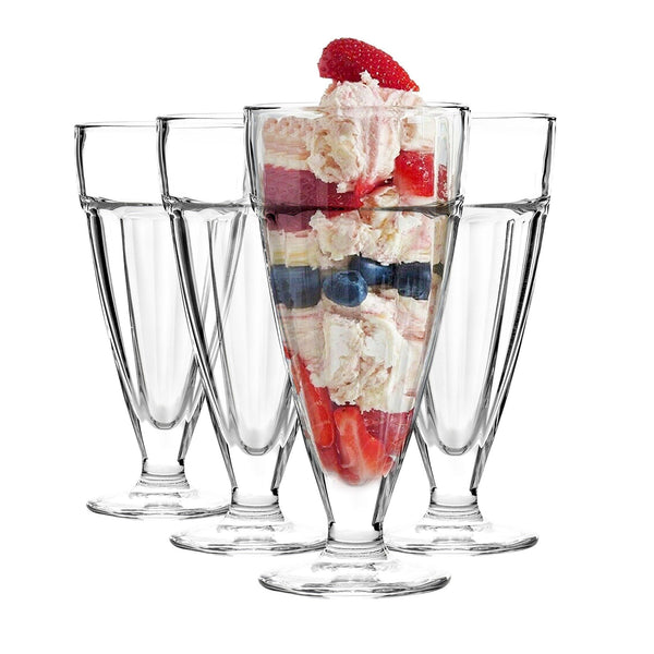 nicola spring 350ml Ice Cream Sundae Glasses - Pack of Four