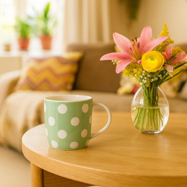 Nicola Spring 350ml Simply Home Stoneware Mugs - Pack Of 6