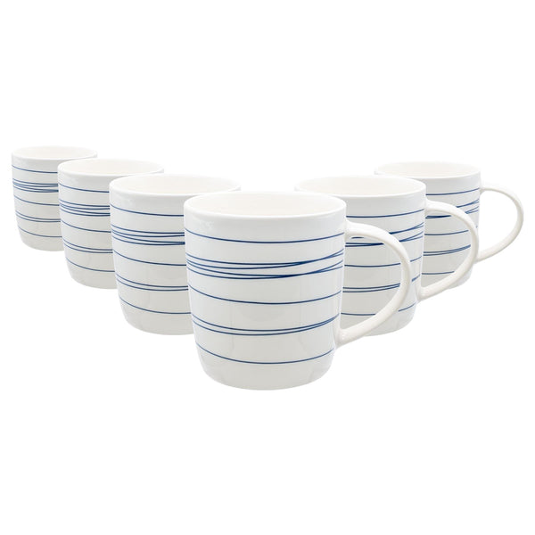 nicola spring 350ml Simply Home Stoneware Mugs - Pack of 6