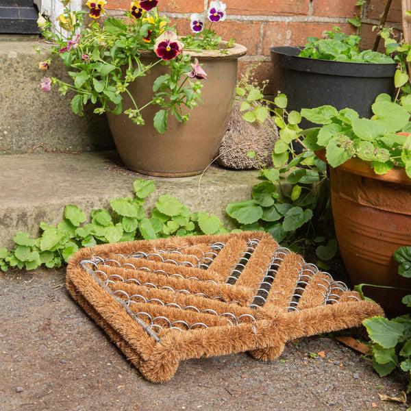 Nicola Spring 35cm X 30cm Natural Coir Scraper Door Mat