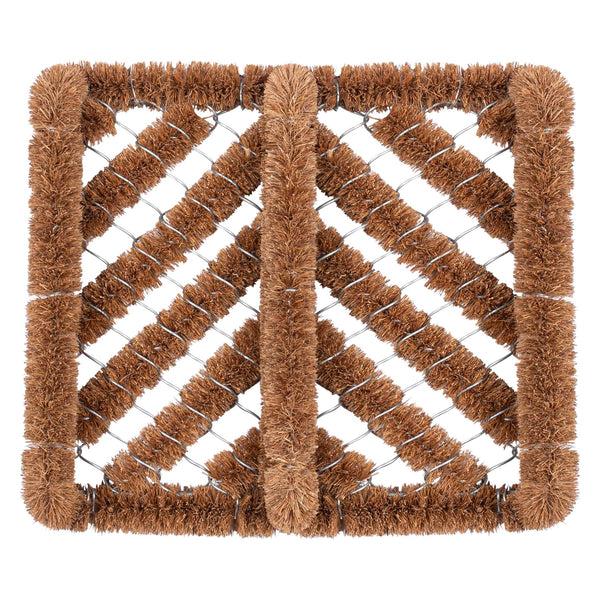 nicola spring 35cm x 30cm Natural Coir Scraper Door Mat