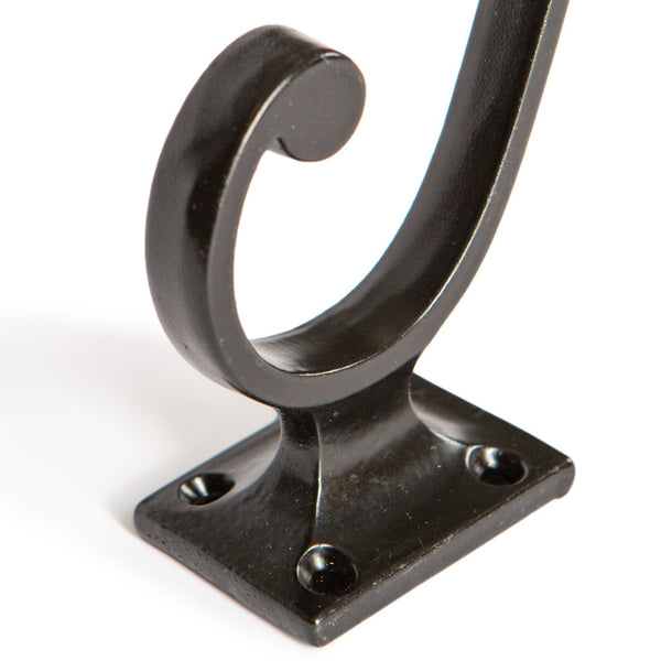 Nicola Spring 35mm X 105mm Black Square Back Hat & Coat Hook