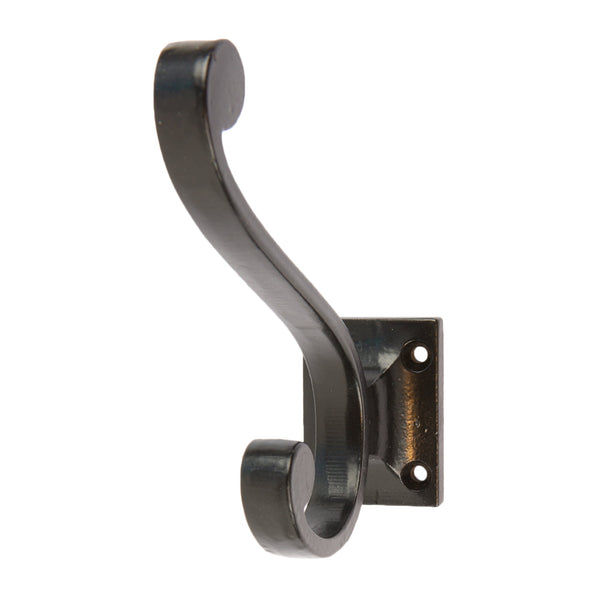 nicola spring 35mm x 105mm Black Square Back Hat & Coat Hook