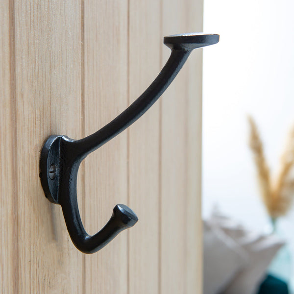 Nicola Spring 35mm X 115mm Black Bowler And Coat Hook