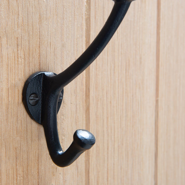 Nicola Spring 35mm X 115mm Black Bowler And Coat Hook