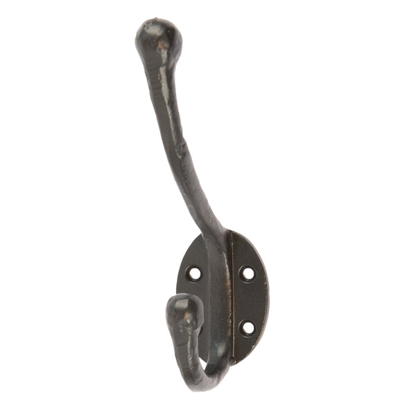 nicola spring 35mm x 125mm Black Rounded Hat & Coat Hook