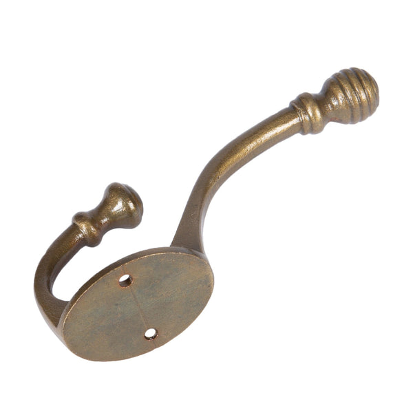 Nicola Spring 35mm X 135mm Brass Ball End Hat & Coat Hook
