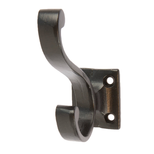 nicola spring 35mm x 80mm Black Square Back Hat & Coat Hook