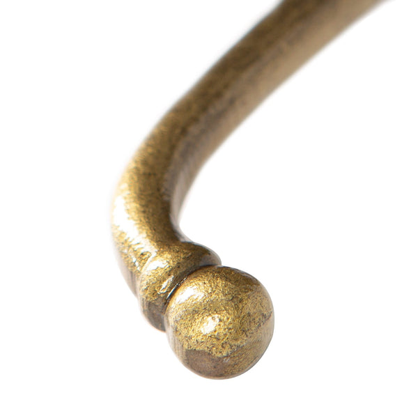 Nicola Spring 35mm X 85mm Flat Top Ball End Brass Hat & Coat Hook