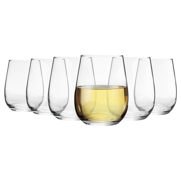 nicola spring 360ml Gaia Stemless Wine Glasses - Pack of Six