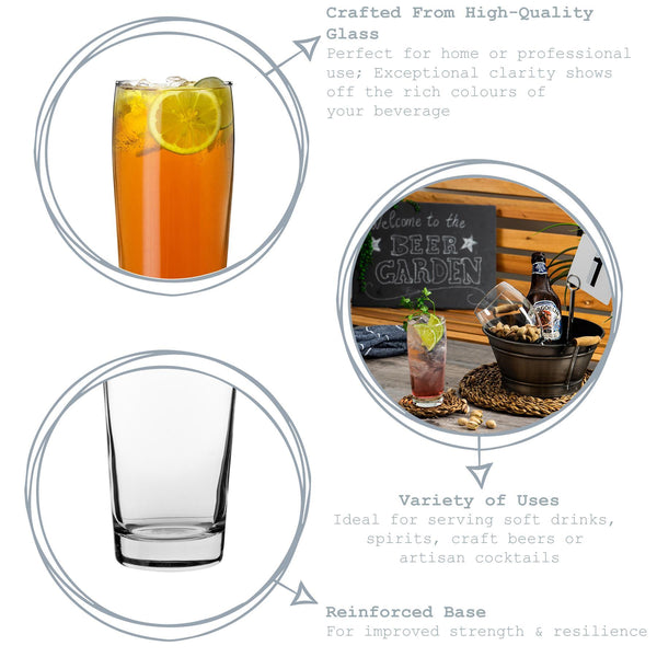 Nicola Spring 370ml Bardi Willi Becher Beer Glasses - Pack Of Six