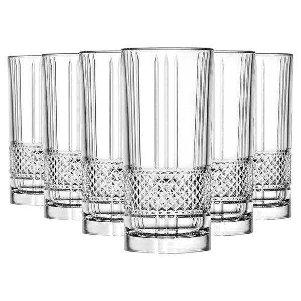 nicola spring 370ml Brillante Highball Glasses - Pack of 6