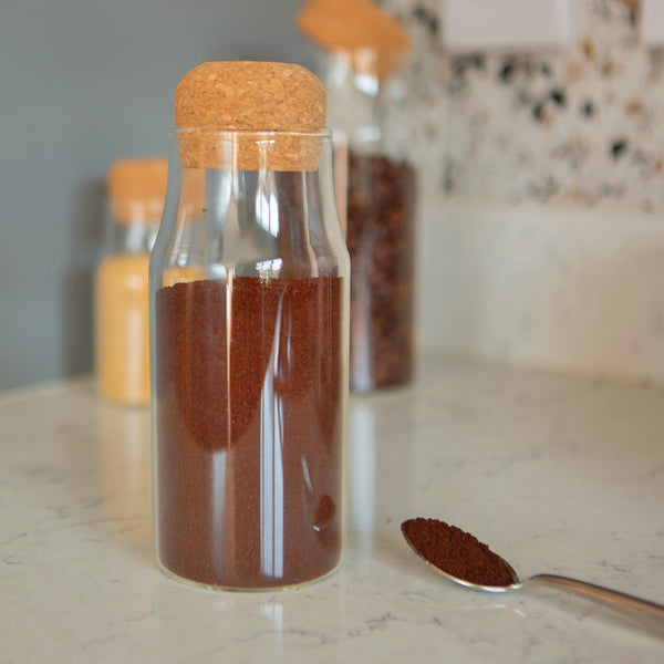 Nicola Spring 375ml Glass Storage Bottle With Cork Lid