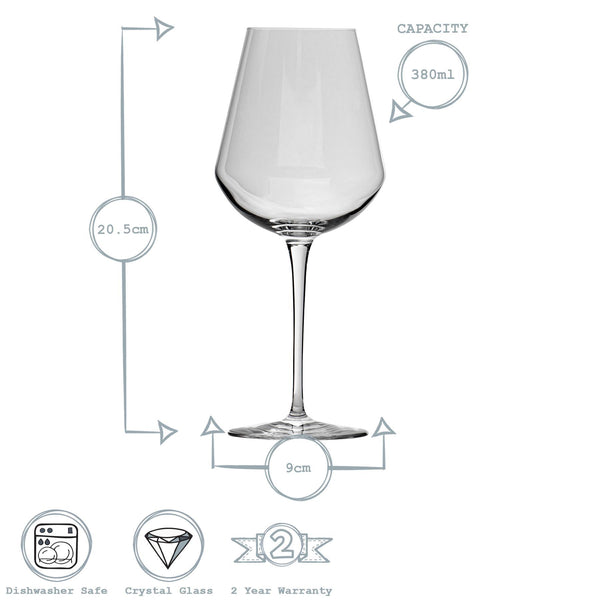 Nicola Spring 380ml Inalto Uno Wine Glasses - Pack Of Six