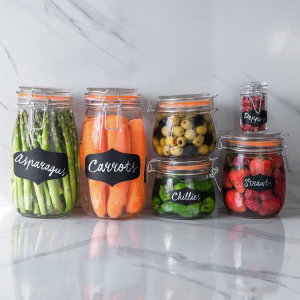 Nicola Spring 3L Classic Air Tight Glass Storage Jar + Four Free Coloured Seals