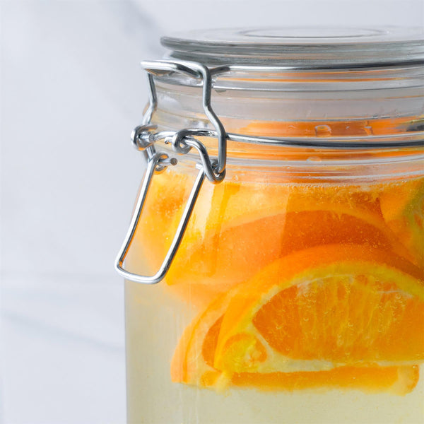 Nicola Spring 3pc Glass Storage Air Tight Jar Set With Embossed Heart Detail