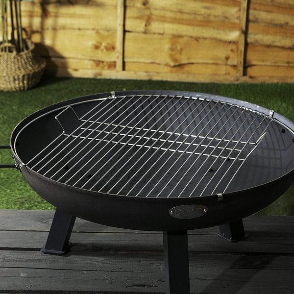 Nicola Spring 3pc Round Fire Pit Grill And Dome Set