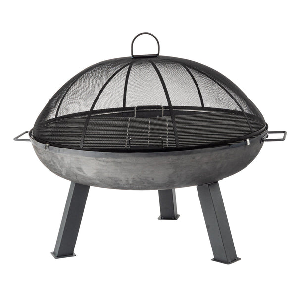nicola spring 3pc Round Fire Pit Grill and Dome Set