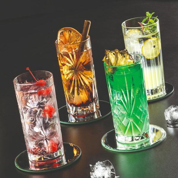 Nicola Spring 4 Piece 370ml Mixology Highball Glass Set