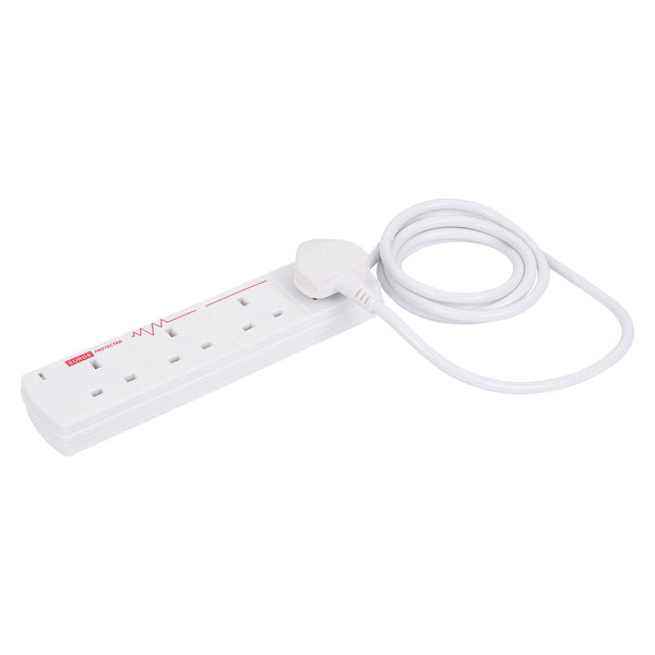 nicola spring 4-Way Surge Protected Extension Lead with 2m Cable