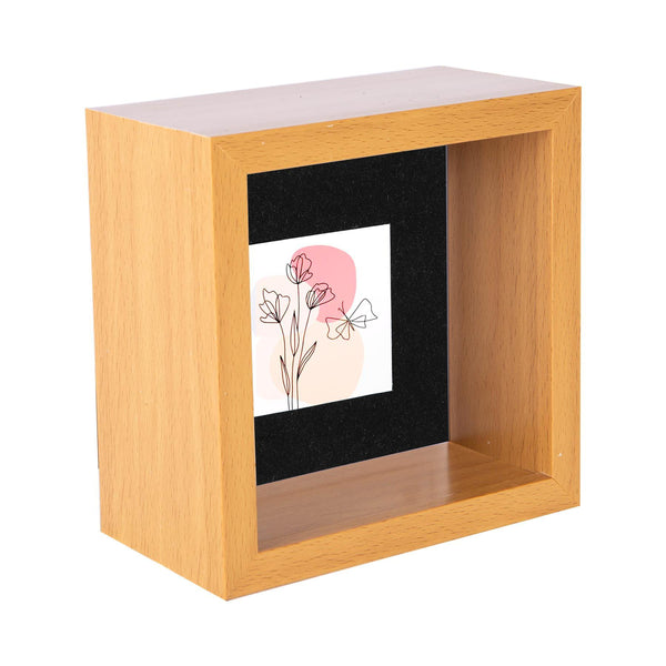 nicola spring 4" x 4" 3D Deep Box Photo Frame with 2" x 2" Mount